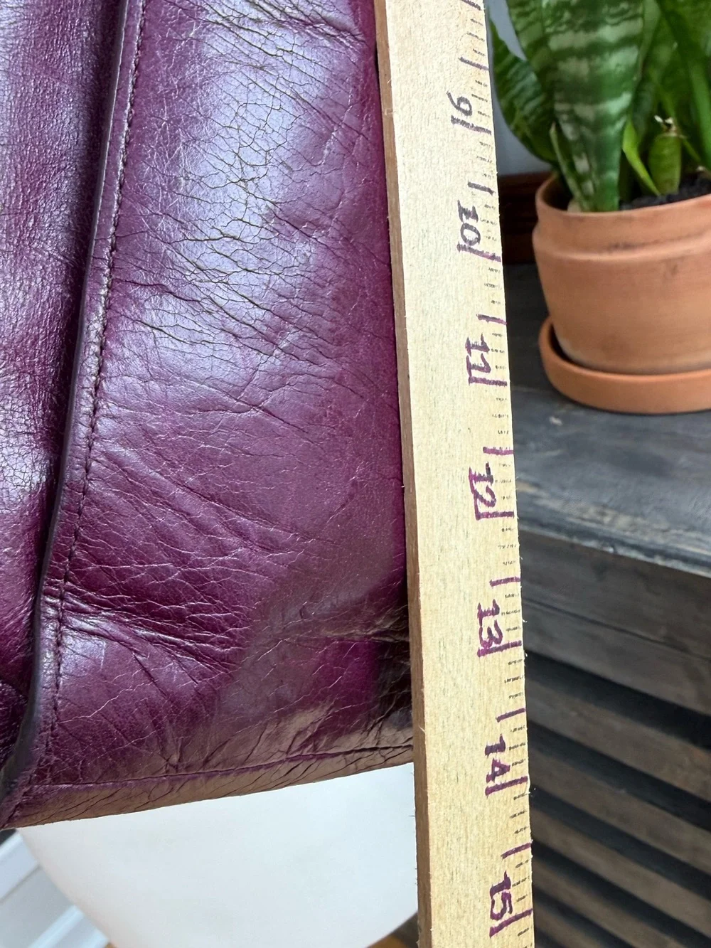 Hobo International Marley Shoulder Bag Berry Burgundy Leather Hobo Purse - Picture 13 of 16